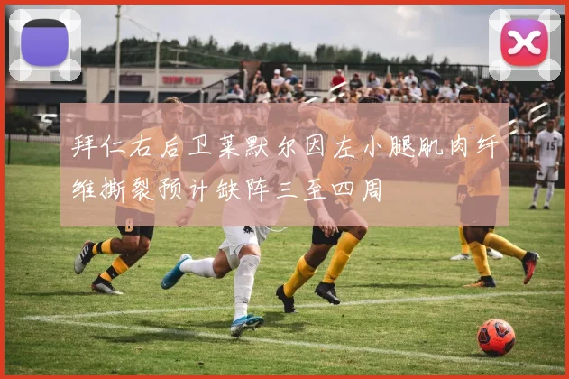 拜仁右后卫莱默尔因左小腿肌肉纤维撕裂预计缺阵三至四周
