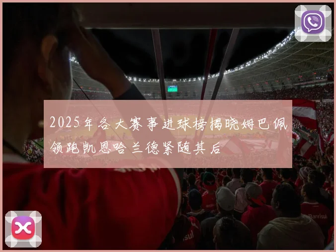 2025年各大赛事进球榜揭晓姆巴佩领跑凯恩哈兰德紧随其后